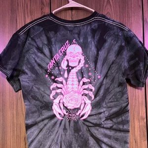 Santa Cruz Scorpio Black Tie-Dye shirt